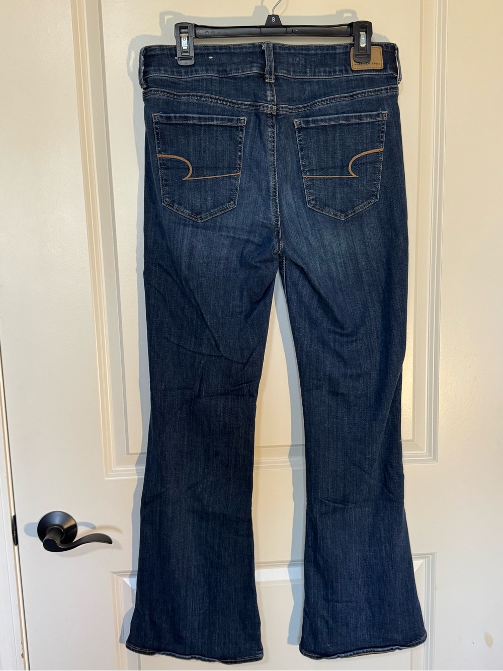 American Eagle Outfitters Dark Indigo Flare Jeans - Picture 2 of 6